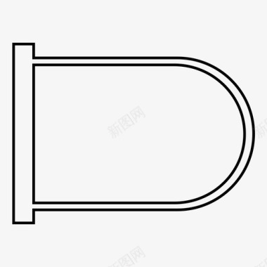 自行车自行车锁u形锁保险箱图标图标