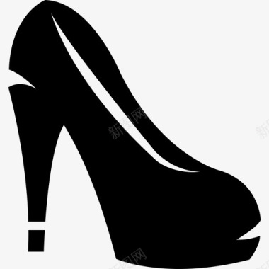 女性高跟鞋时尚购物图标图标