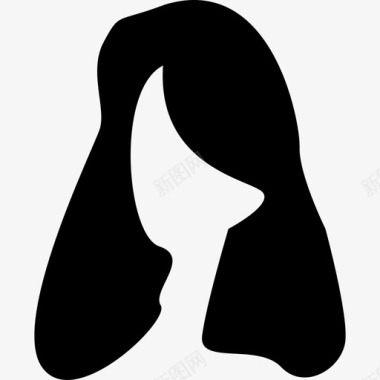 女性头发造型美发沙龙图标图标