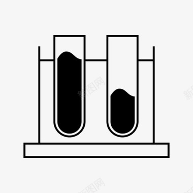 化学研究试管试管化学实验图标图标