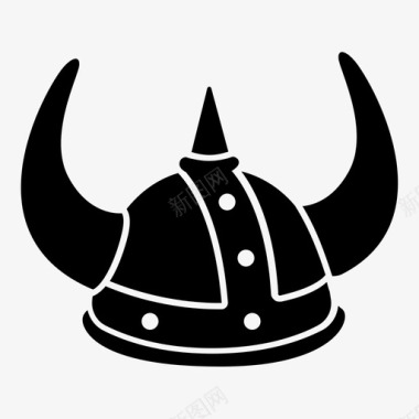 北欧北欧海盗头盔海盗头盔战士图标图标