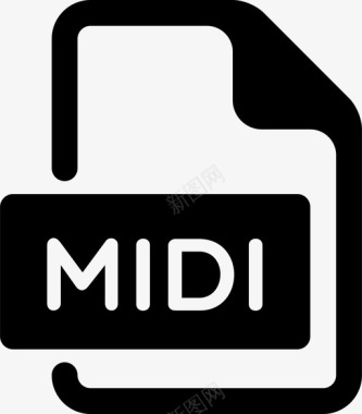 音乐类型midi艺术音频图标图标