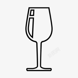 高级酒杯采购产品梅洛玻璃梅洛玻璃葡萄酒图标高清图片