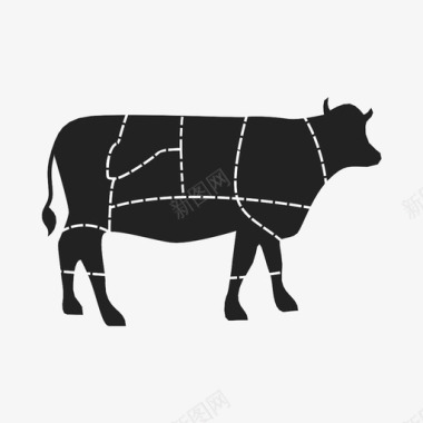 牛肉片不肉图标图标
