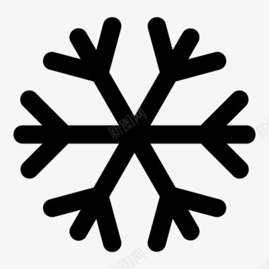 寒冷冬季模式标志严重图标图标