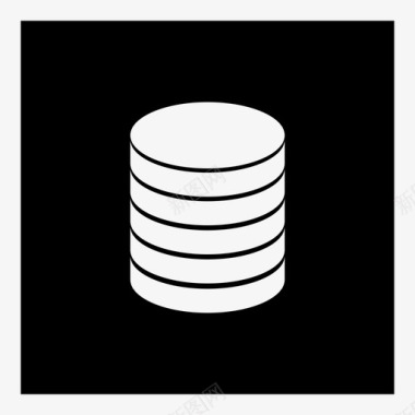 枯叶堆数据库硬币堆服务器图标图标