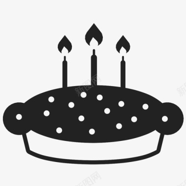 生日蛋糕派糕点图标图标