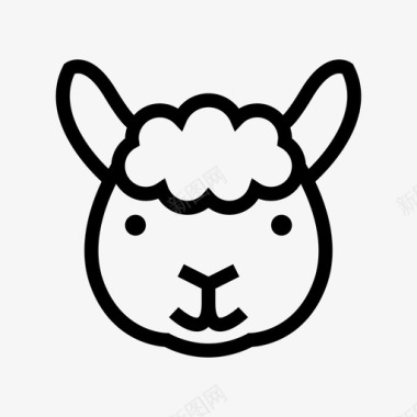 动物绵羊动物咩图标图标