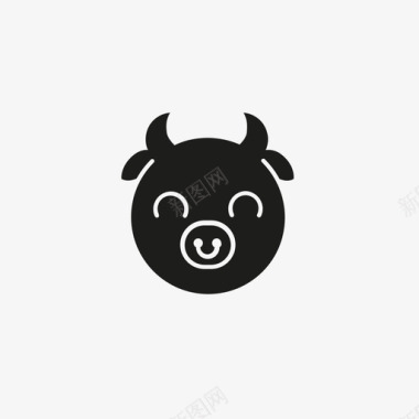 牛动物物品图标图标