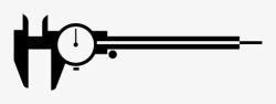 精密测量卡尺精密测量精密量具图标高清图片