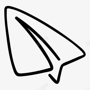 纸飞机展示件折纸图标图标