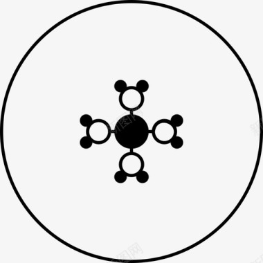 分子分子吸引物理分子图标图标