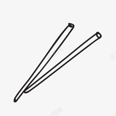 筷子举重木材图标图标