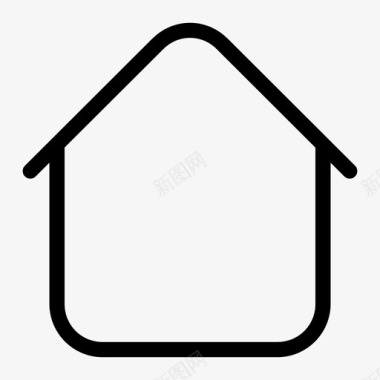 网页主页房子住所屋顶图标图标