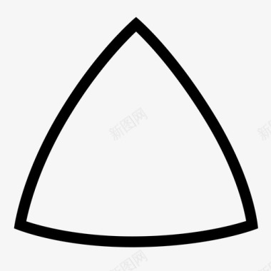 曲线三角形形状多边形图标图标