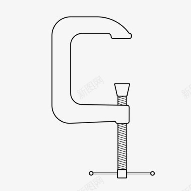 安全员C类夹具c夹具结构图标图标