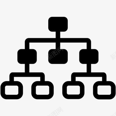 层级划分组织部门集团图标图标