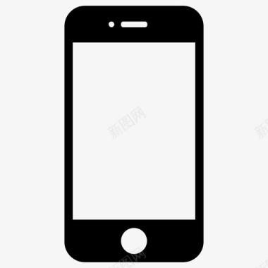 苹果7黑色手机黑色iphone展示件手机图标图标