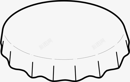 易拉罐啤酒瓶盖啤酒酿造和酒吧图标图标