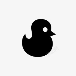 鸟绒毛小鸡家禽绒毛图标高清图片