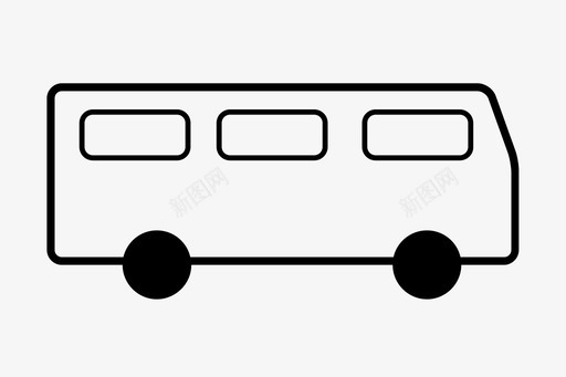 搬家进行时公共汽车面包车交通工具图标图标