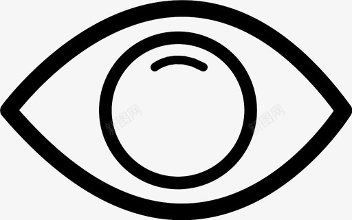 眼睛视线眼睛身体部位眼球图标图标