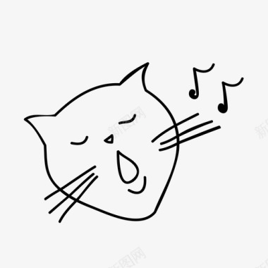 会唱歌的猫动物图标图标