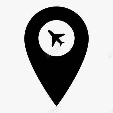 机场飞行中心国际服务图标图标