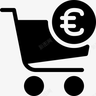 欧元图标购物车包钱图标图标