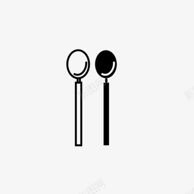 厨房厨房勺子刀叉图标图标
