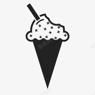 多重好礼冰淇淋筒夏季减法图标图标