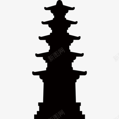宝塔塔寺庙图标图标