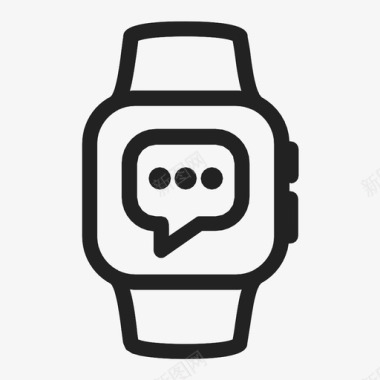 联合传送带smartwatch消息联合文本图标图标