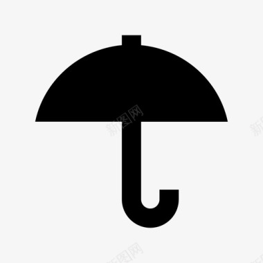 雨伞遮阳伞多愁善感图标图标