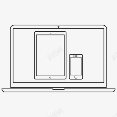 新鲜果蔬图片响应式信号移动图标图标