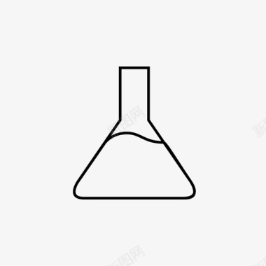 底部菜单锥形烧瓶实验室平板图标图标