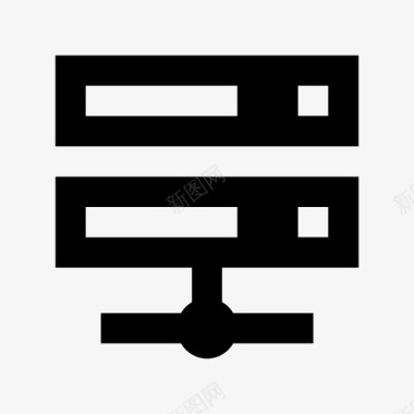 托管服务器机架服务器服务器连接路由器图标图标