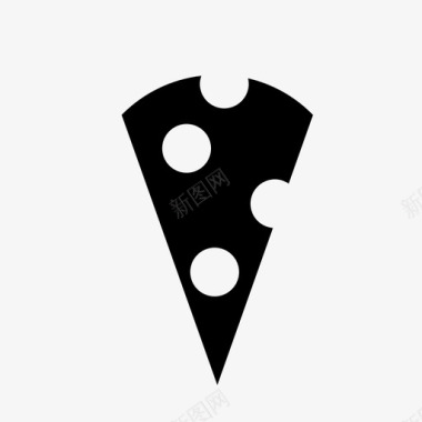 披萨片零食信号图标图标