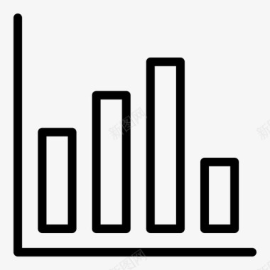 投资模板条形图进度计划图标图标