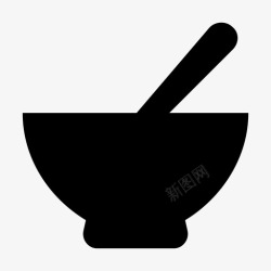 时尚汤碗碗汤派图标高清图片