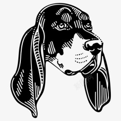黑色的猎犬黑色和棕褐色咕噜咕噜咕噜黑色和棕褐色咕噜狗宽图标高清图片
