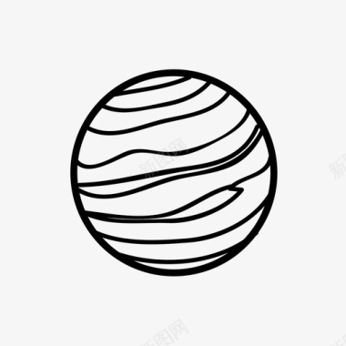 矢量太空木星风暴太空图标图标