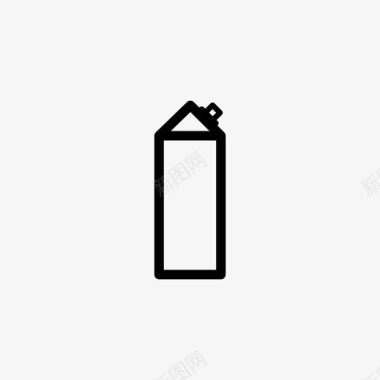 融化的液体牛奶盒液体果汁图标图标