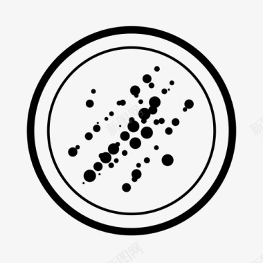 细菌培养皿细菌生物学图标图标