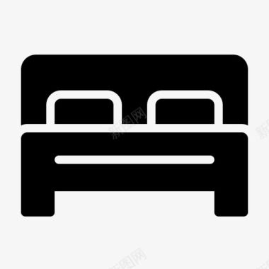 床床单房间图标图标