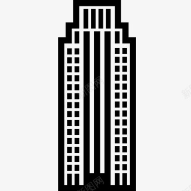 尖顶房子摩天大楼尖顶官方图标图标