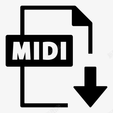 文件格式midi文件文件文件格式图标图标