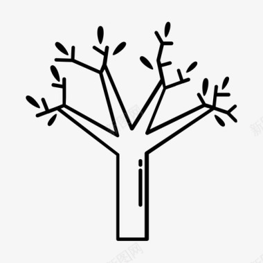橄榄树春天种子图标图标