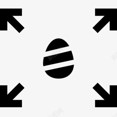 复活节彩蛋贴纸分发复活节彩蛋图标图标
