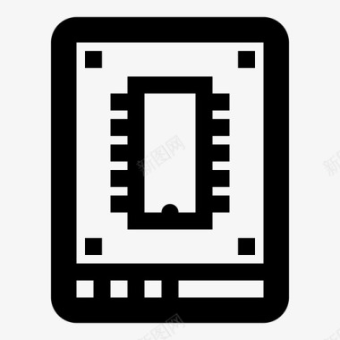 SSD固态硬盘固态驱动器存储器固态硬盘图标图标